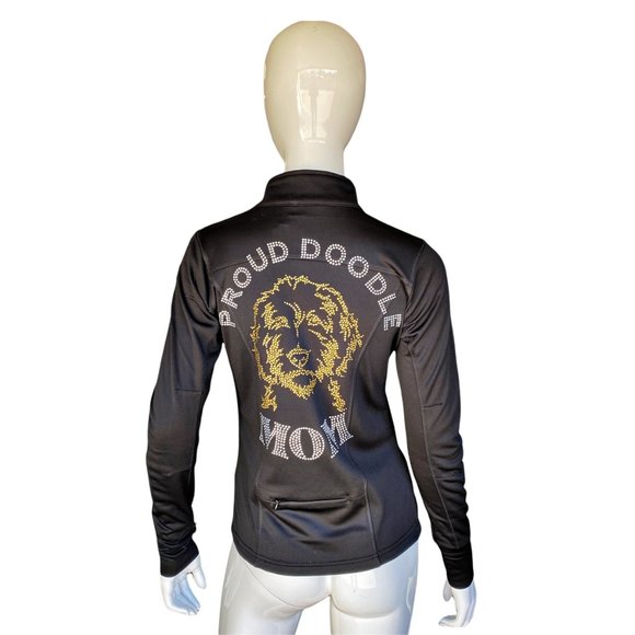 Proud Doodle Mom Rhinestone Athletic Jacket - Picture 3 of 3